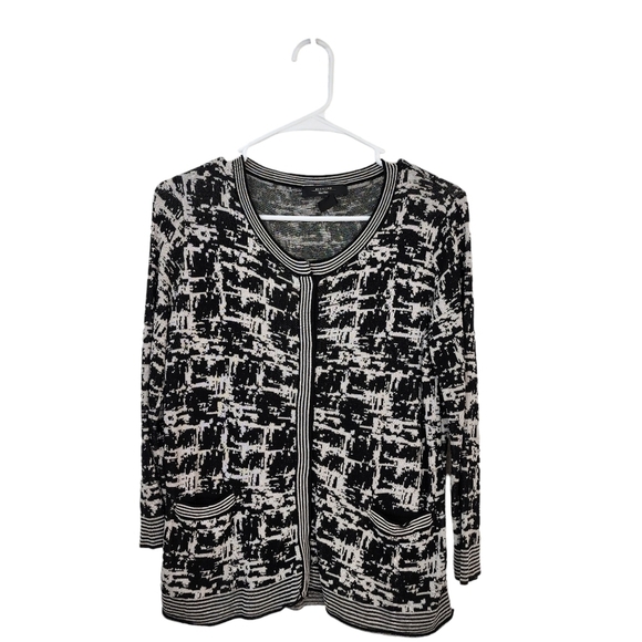 Weekend Max Mara Women's Abstract Jacquard Knit Cardigan Sweater - Picture 1 of 4